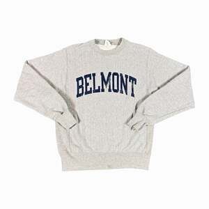 Vintage Champion Reverse Weave Men’s Gray Belmont Graphic Crewneck Size S